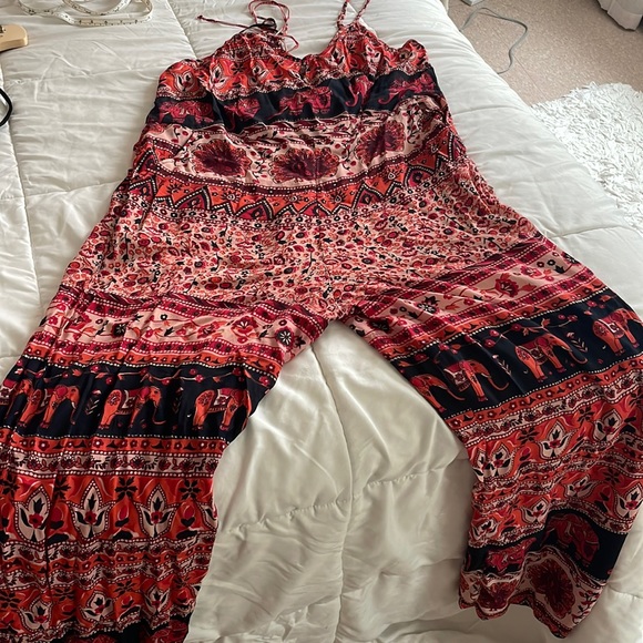 One piece summer jumpsuit with strappy back , an urban outfitters brand - Picture 1 of 2